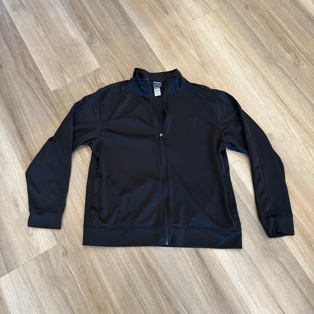 Men's Champion Black Full-Zip Track Jacket size Large